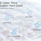 Muslin 6 layer Receiving Blanket - Dino