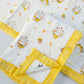 Muslin 6 layer Receiving Blanket - music