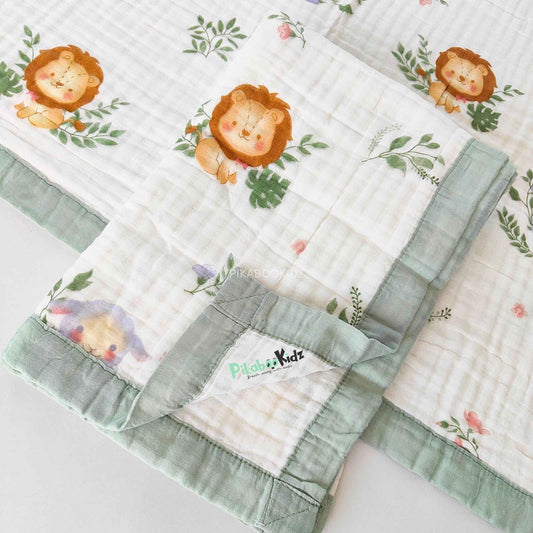 Muslin 6 layer Receiving Blanket - Simba
