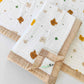 Muslin 6 layer Receiving Blanket - Teddy head