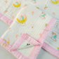 Muslin 6 layer Receiving Blanket - unicorn