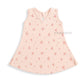 Cotton A-line frock 0-3M - Rosy meadow