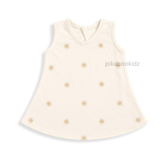 Cotton A-line frock 0-3M - Sun