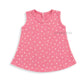 Cotton A-line frock 0-3M - Peach stars
