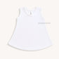 Cotton A-line frock 0-3M - Pink dots