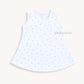 Cotton A-line frock 0-3M - Blue stars