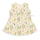 Cotton A-line frock 3-6M - Green