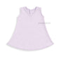 Cotton A-line frock 3-6M - Purple stripes