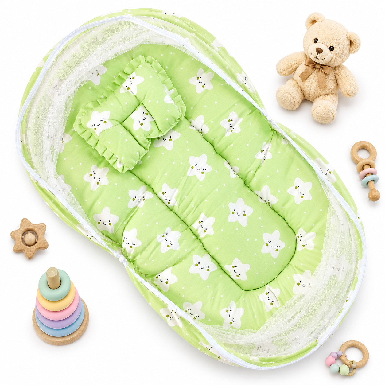 Baby Net BED (Green Star)