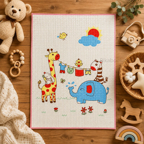 Air-Filled Waterproof Baby Rubber Mat - Sunny day