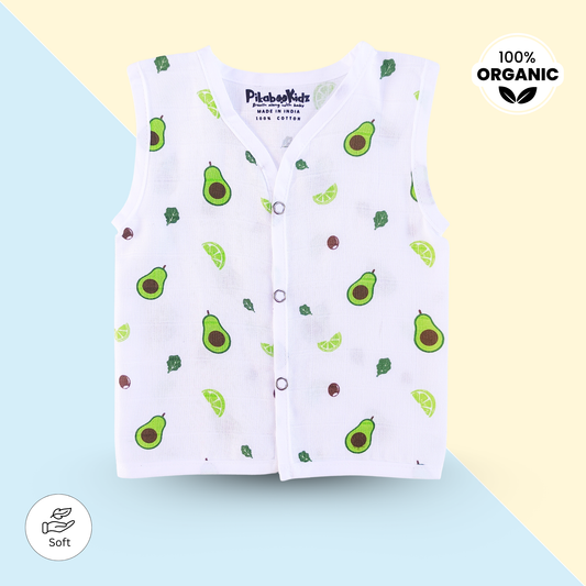Muslin Button Jabla 3-6M – Avacado
