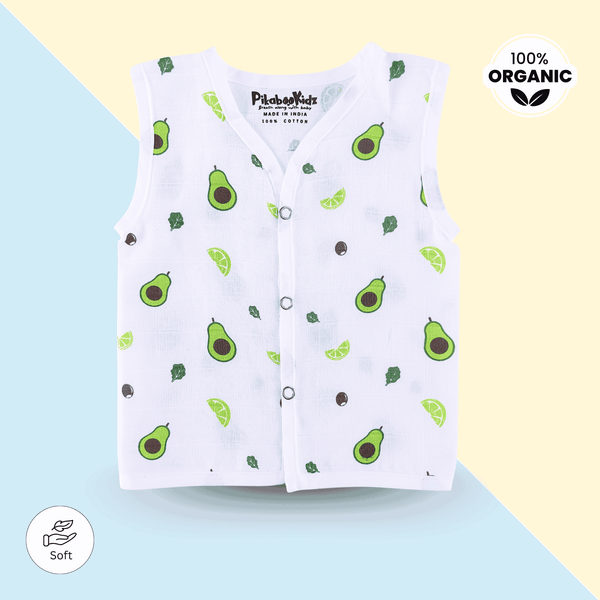 Muslin Button Jabla 6-12M – Avacado