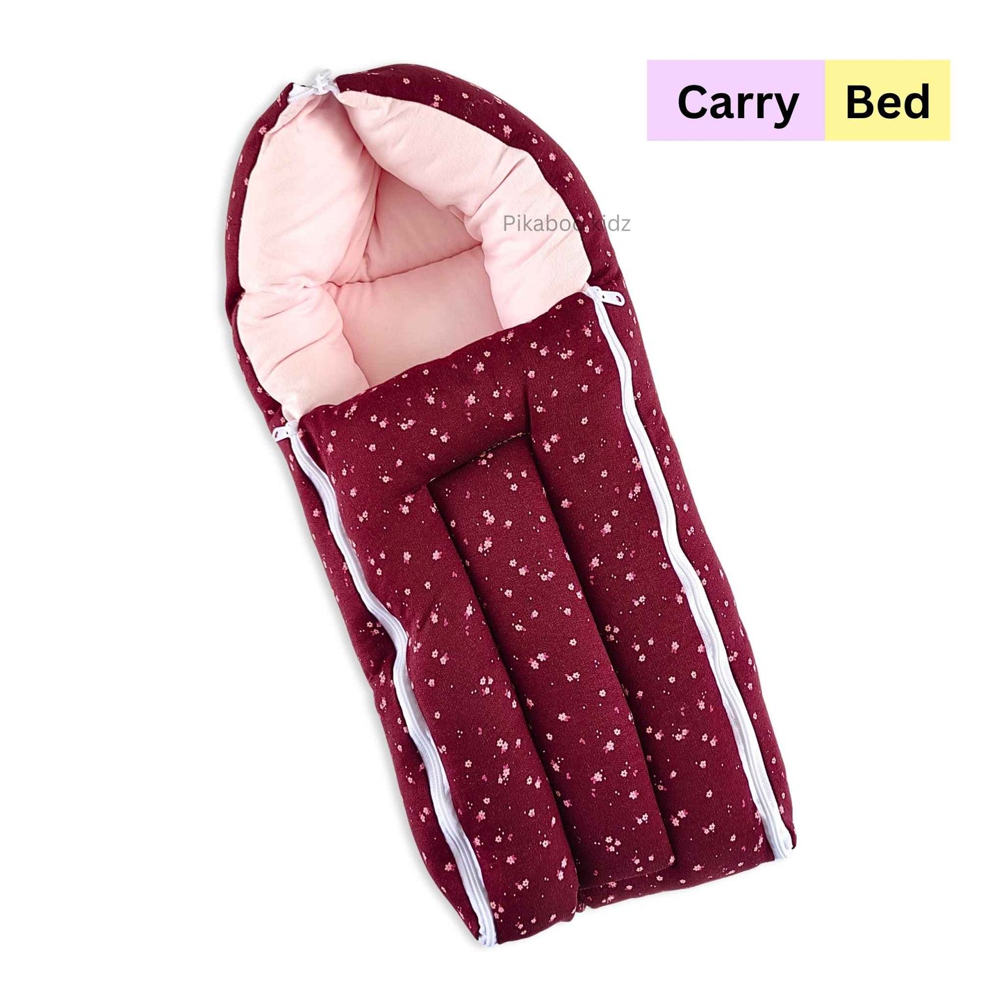 Cotton Carry Bed – Maroon