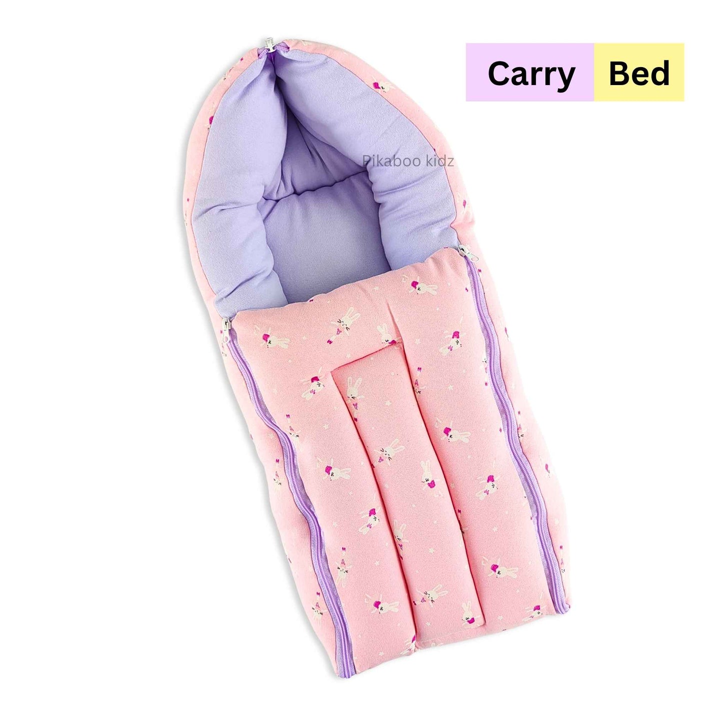 Cotton Carry Bed – Bunny purple
