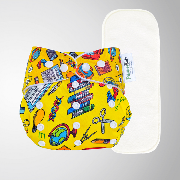 Organic Reusable Cloth Diapers – Yellow