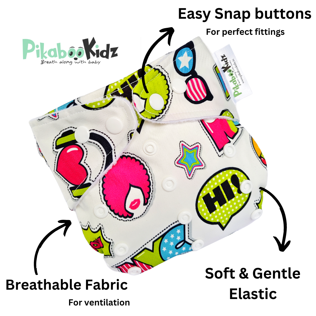 Organic Reusable Cloth Diapers – Green