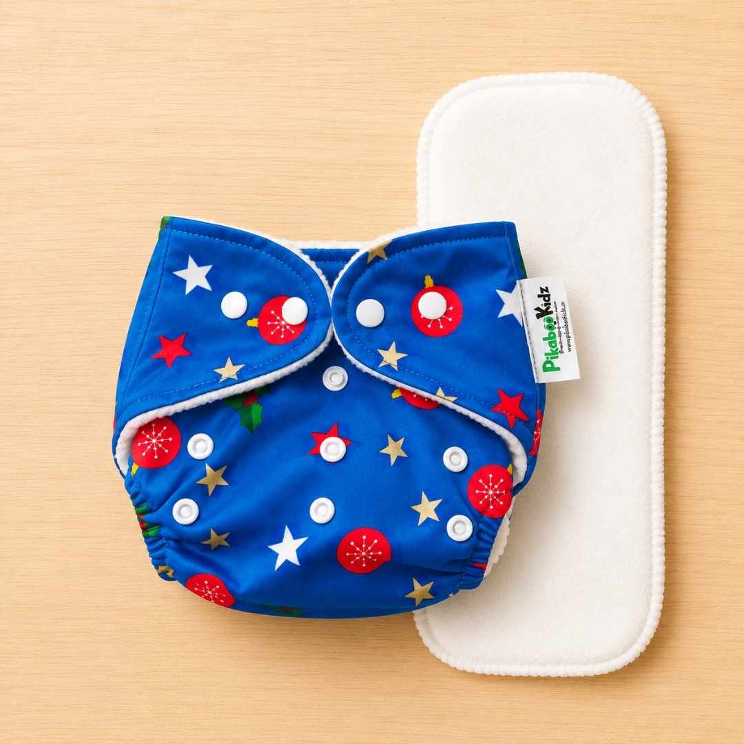 Reusable Cloth Diapers – Blue stars