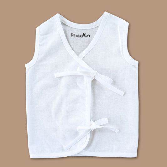 Cotton Side Knot Jabla - Newborn