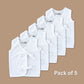 Cotton Side Knot Jabla - Newborn ( Pack of 5 )
