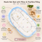 Muslin Baby Net BED – Blue elephants