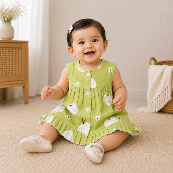 Muslin Sleeveless Frocks