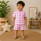 Muslin mandarin Collar Coords