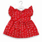 Cotton frill sleeve frock - Little Scarlet