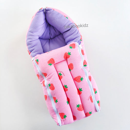 Cotton Carry Bed – Strawberry