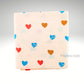 Organic Cradle cloth –  Peach Hearts
