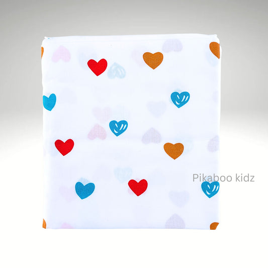 Organic Cradle cloth –  Hearts