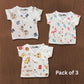 Muslin Half sleeve Button Jabla - Pack of 3 (Random)