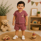 Crinkled Muslin Co-ord Set - Blush