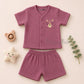 Crinkled Muslin Co-ord Set - Blush