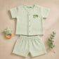 Crinkled Muslin Co-ord Set - Pastel green