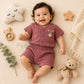 Crinkled Muslin Co-ord Set - Blush