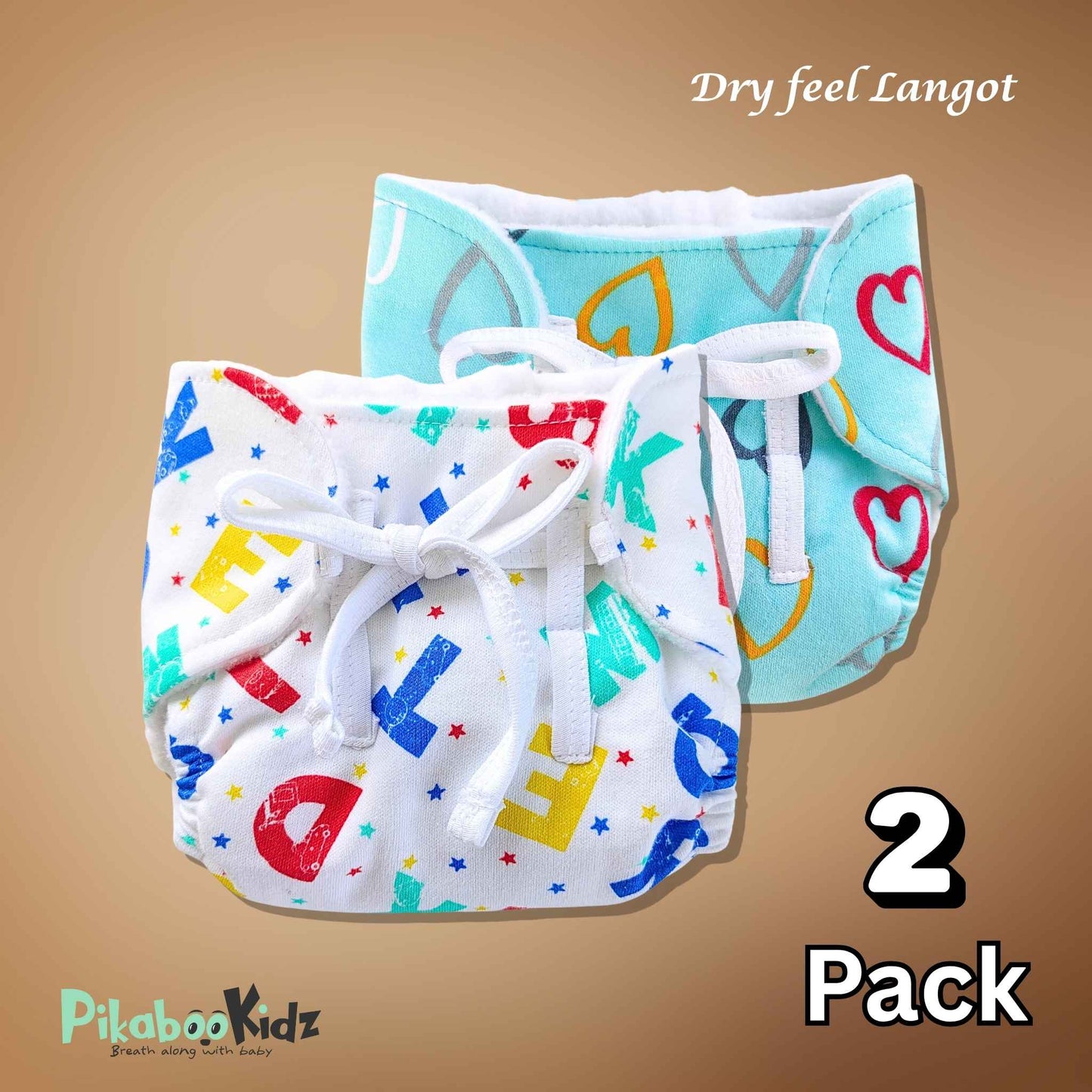 Dry Feel Langots – Combo of 2 (Heart, Alphabets)