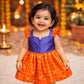 Ethnic frock - Blue and orange