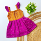 Ethnic frock - Purple and Mustard