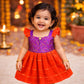 Ethnic frock - Purple and Orange