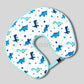 Feeding Pillow with buckle – Blue Dino