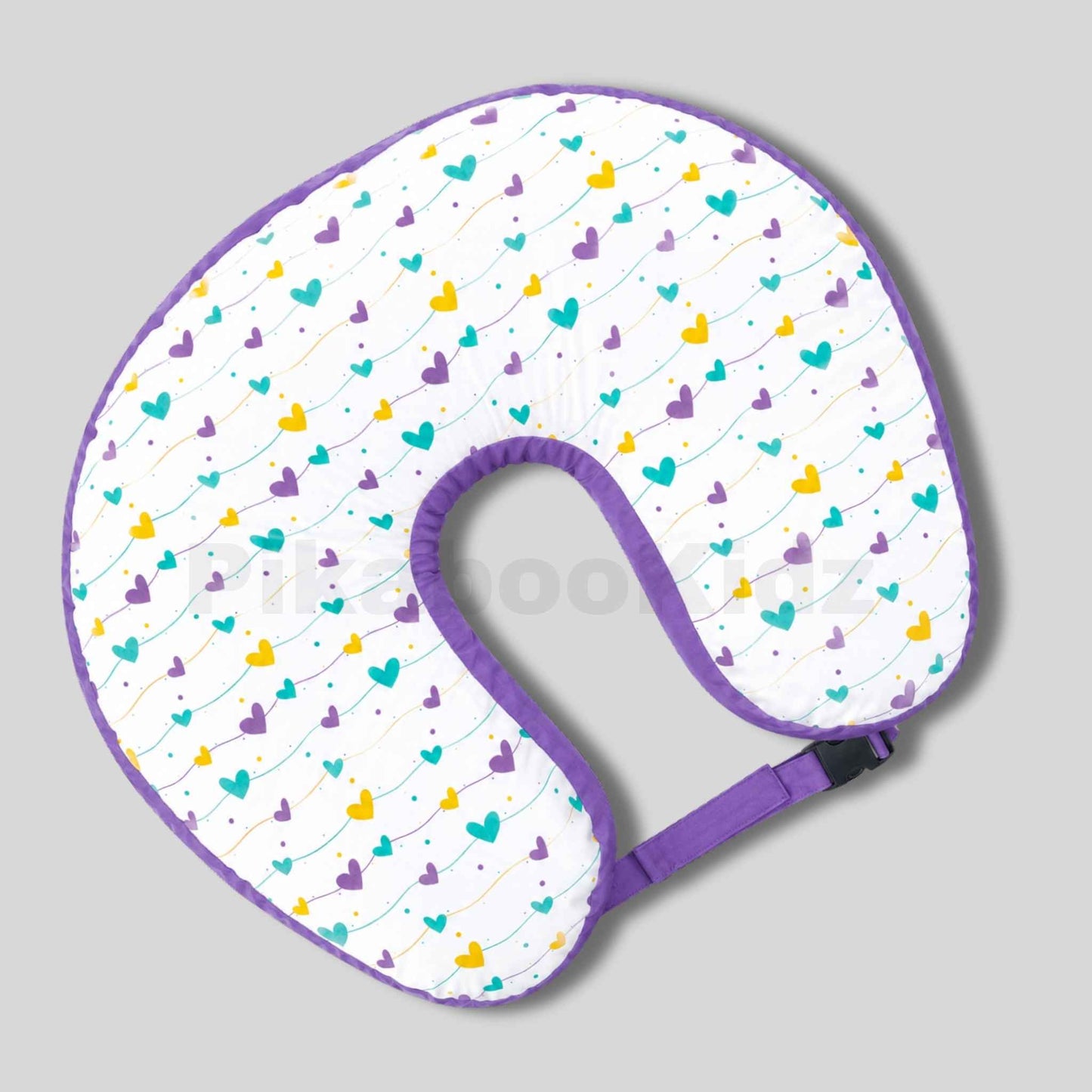 Feeding Pillow with buckle – Heart Colors