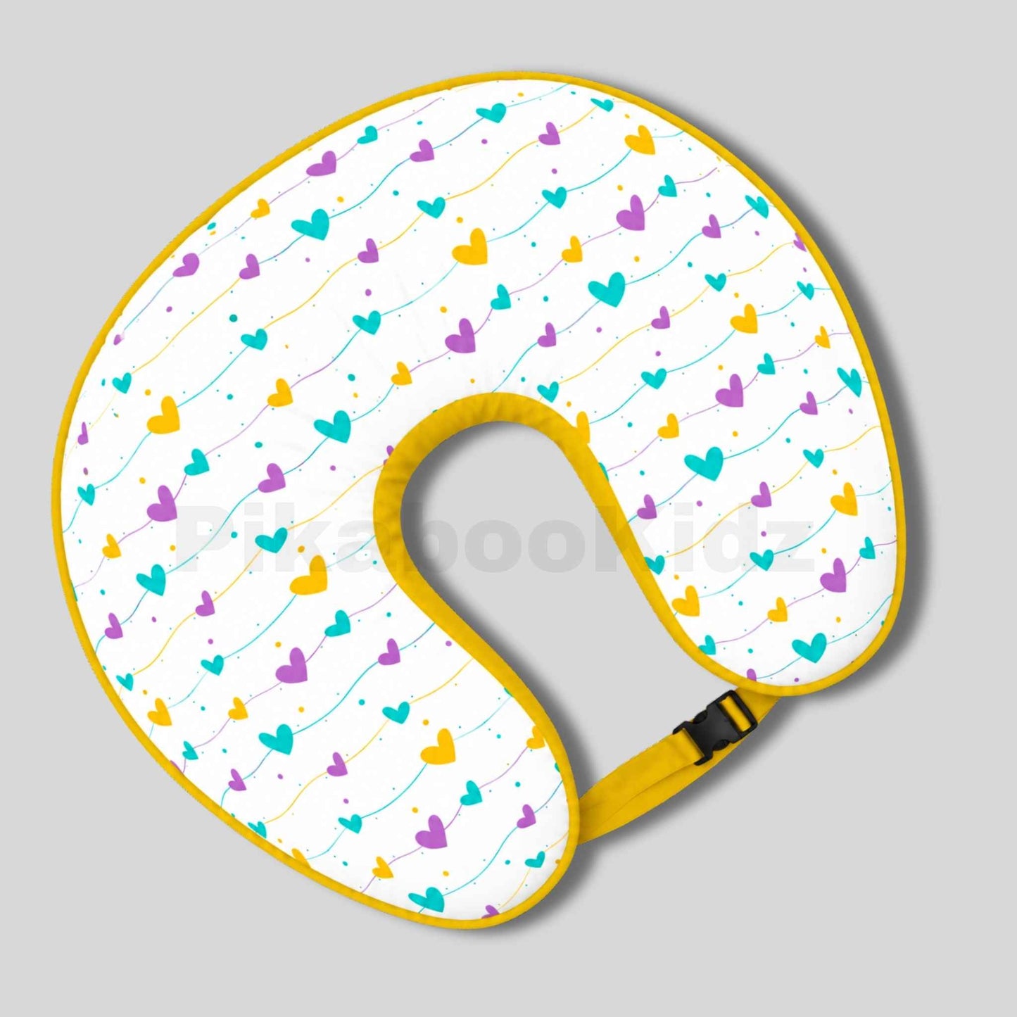 Feeding Pillow with buckle – Heart Colors