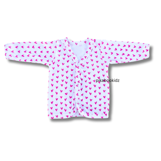 Organic cotton Full sleeve Jabla 0-3M - Hearts