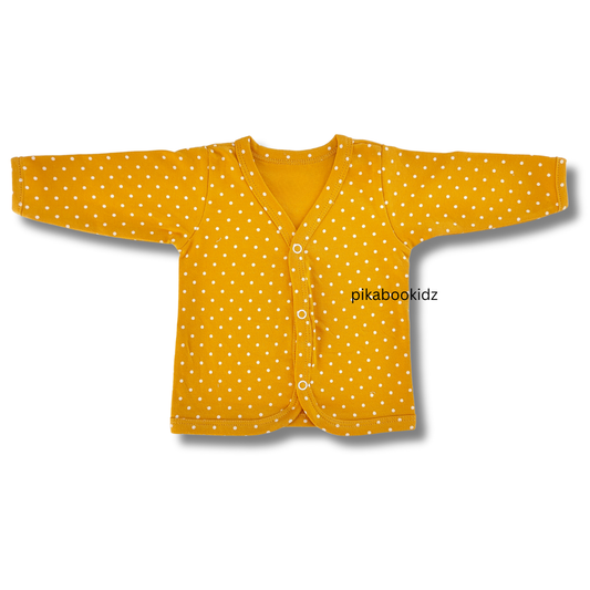 Organic cotton Full sleeve Jabla 0-3M - Mustard