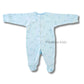 Footed Rompers 0-3M - Blue elephants