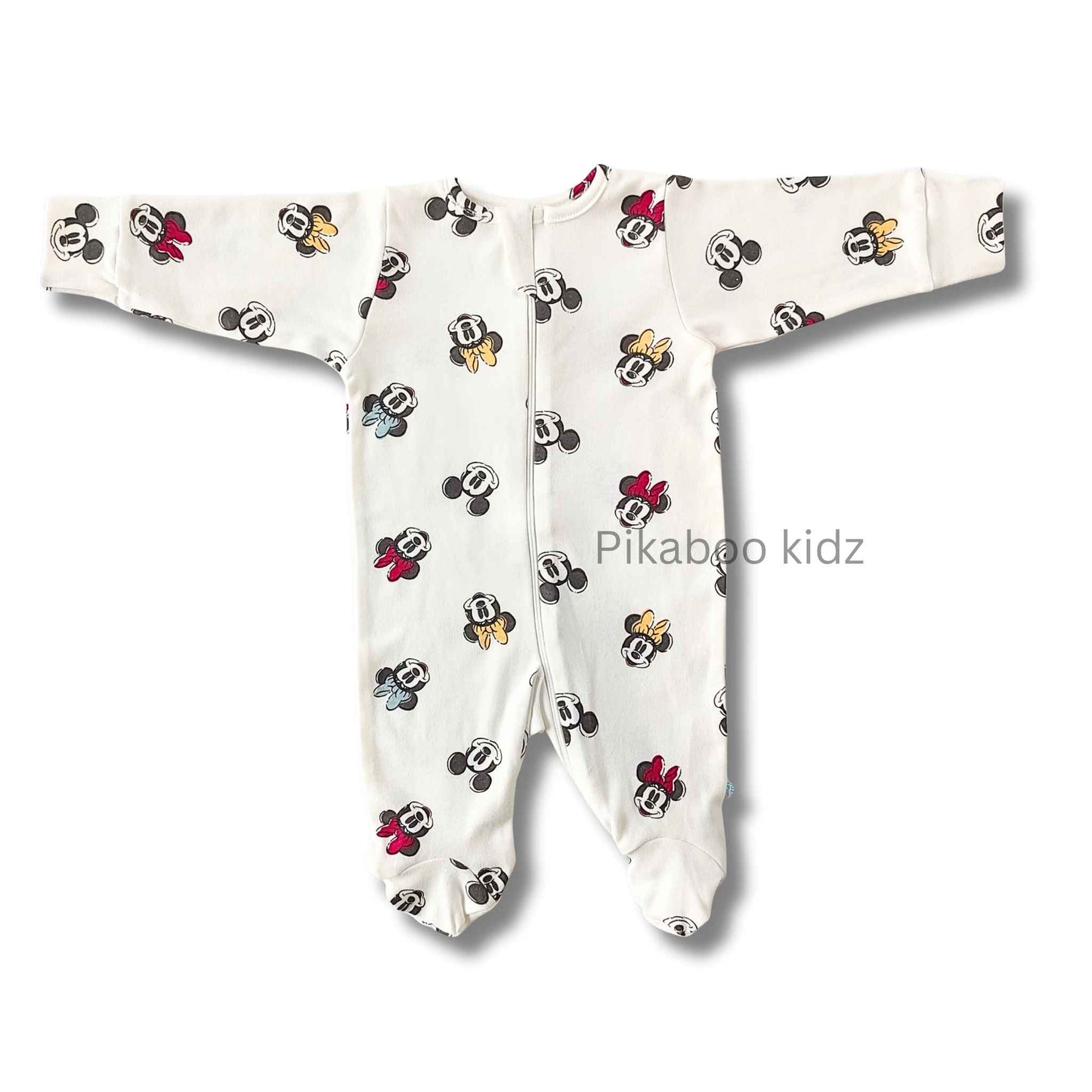 Footed Rompers 0-3M - Mickey