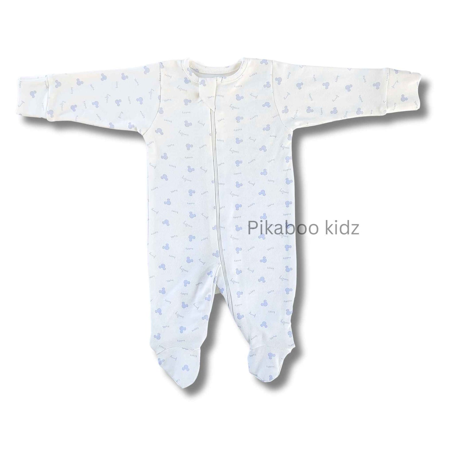 Full Footed Zipper Rompers 0-3M - 3 Combo (5)