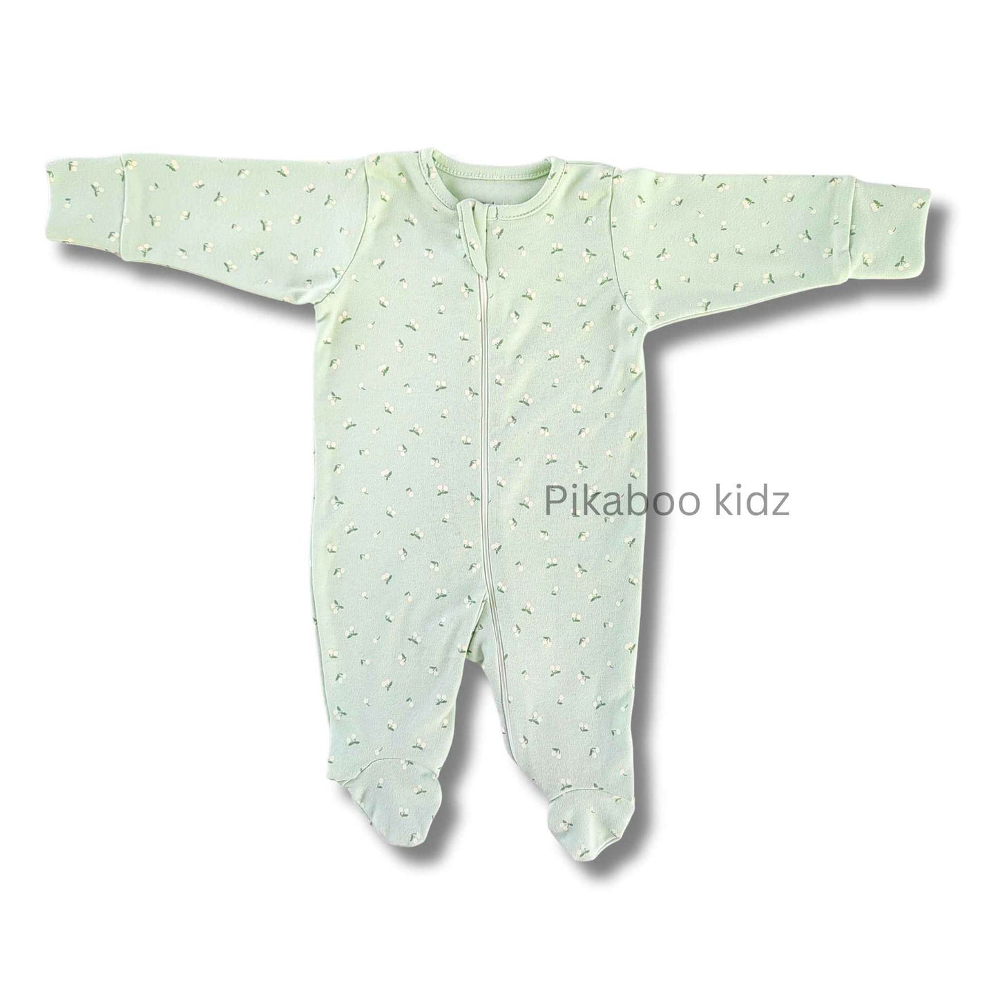 Full Footed Zipper Rompers 0-3M - 3 Combo (5)