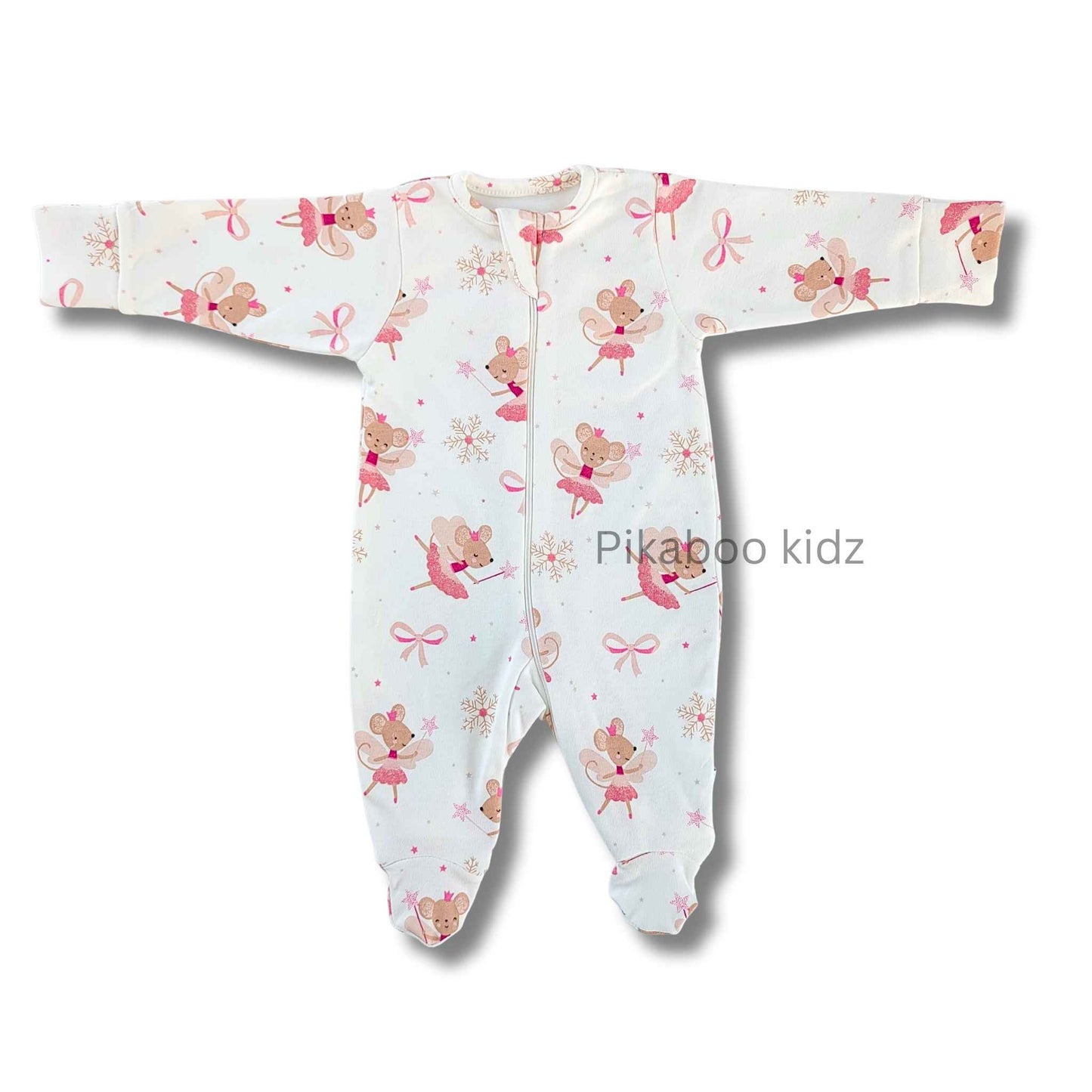 Full Footed Zipper Rompers 0-3M - 3 Combo (4)
