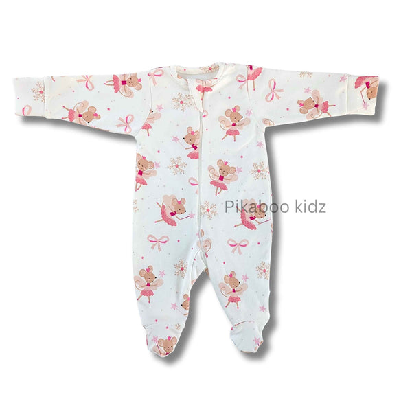 Footed Rompers 0-3M - Fairy
